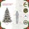 7.5ft. Pre-Lit Flocked Royal Majestic Spruce Artificial Christmas Tree, Clear Lights